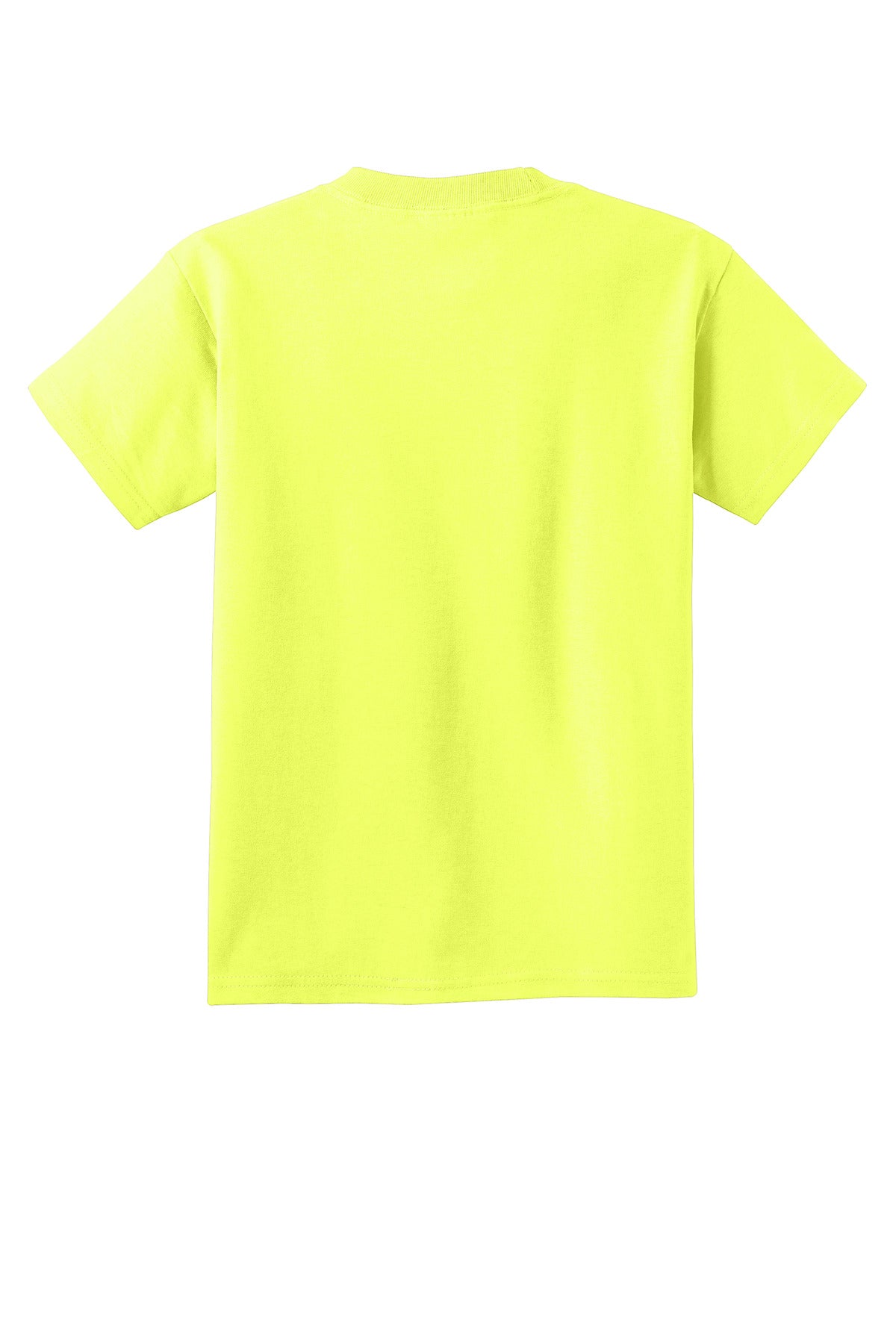 Custom Embroidered Port & Co T-Shirts  in Neon Yellow