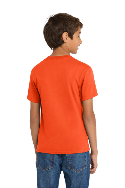 Custom Embroidered Port & Co T-Shirts  in Orange