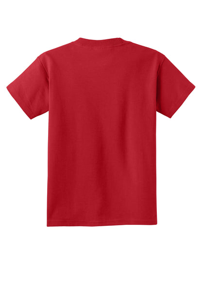 Custom Embroidered Port & Co T-Shirts  in Red