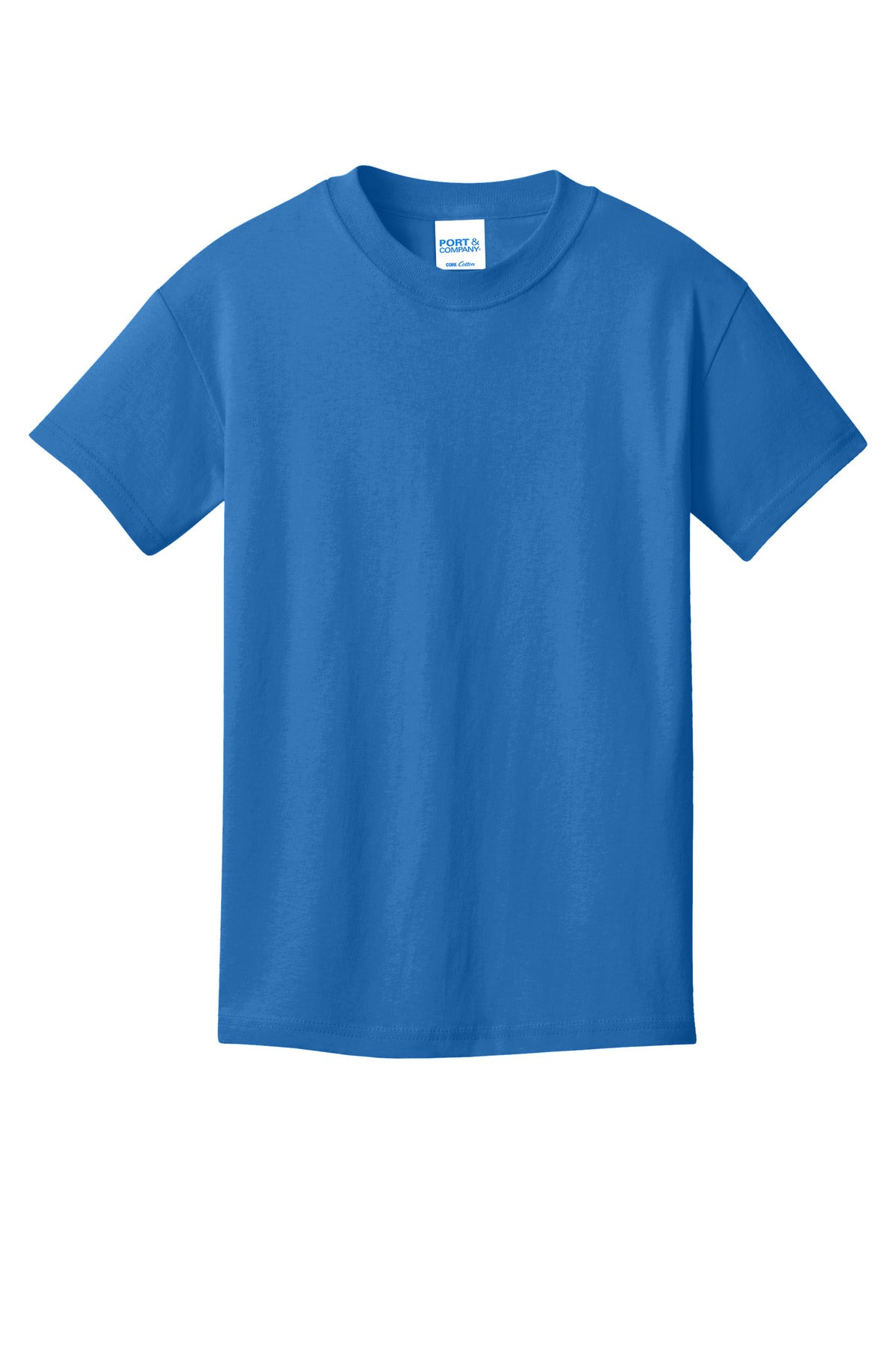 Custom Embroidered Port & Co T-Shirts  in Royal