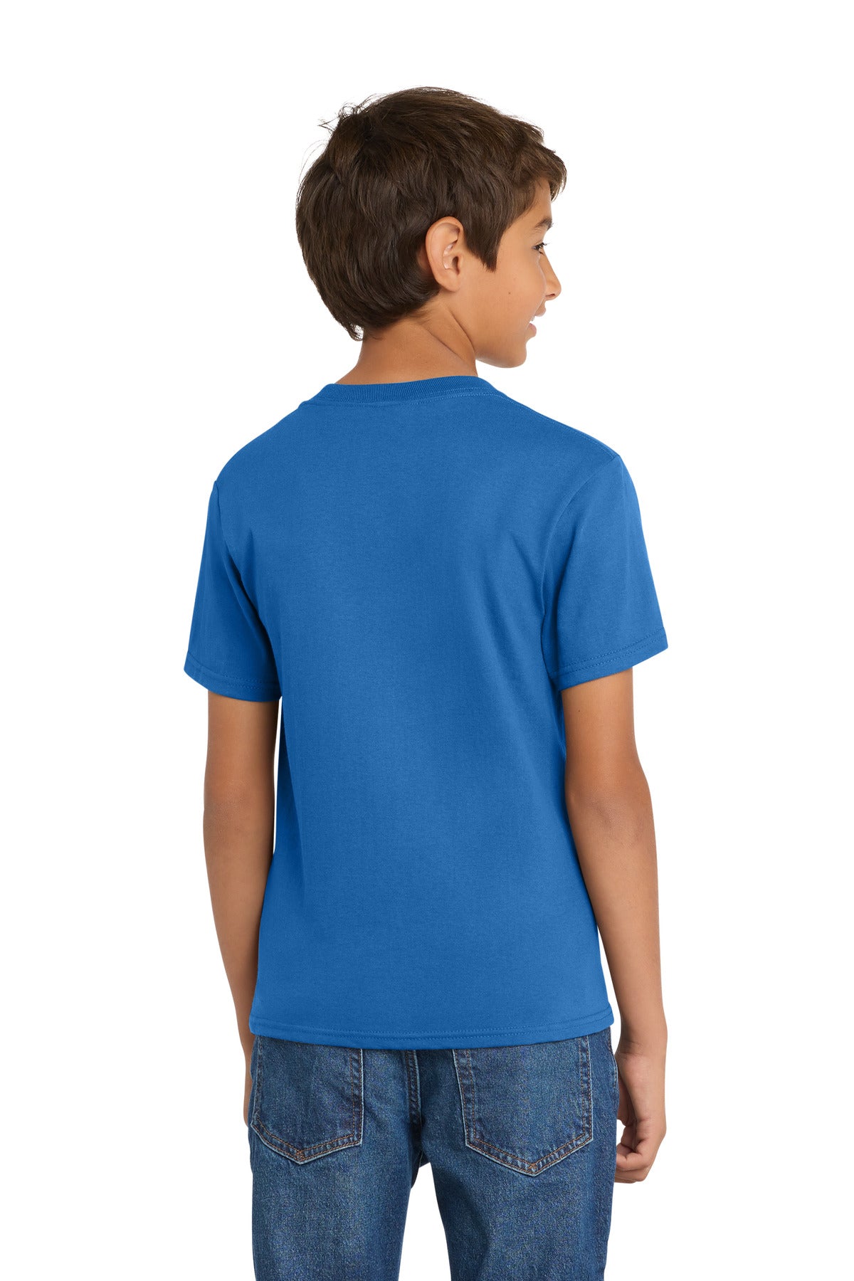 Custom Embroidered Port & Co T-Shirts  in Royal