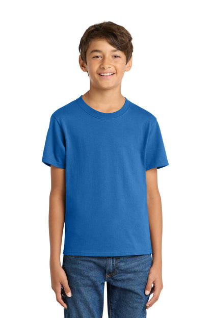 Custom Embroidered Port & Co T-Shirts  in Royal
