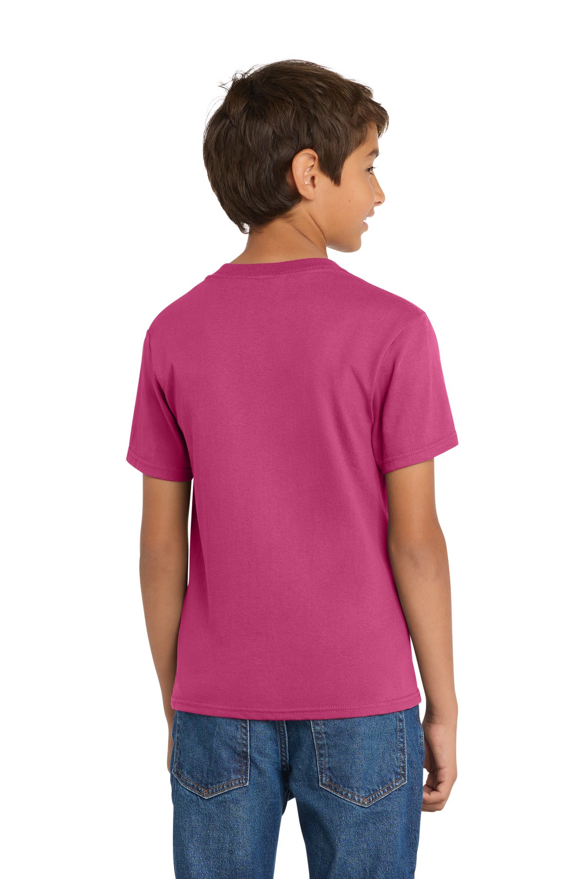 Custom Embroidered Port & Co T-Shirts  in Sangria