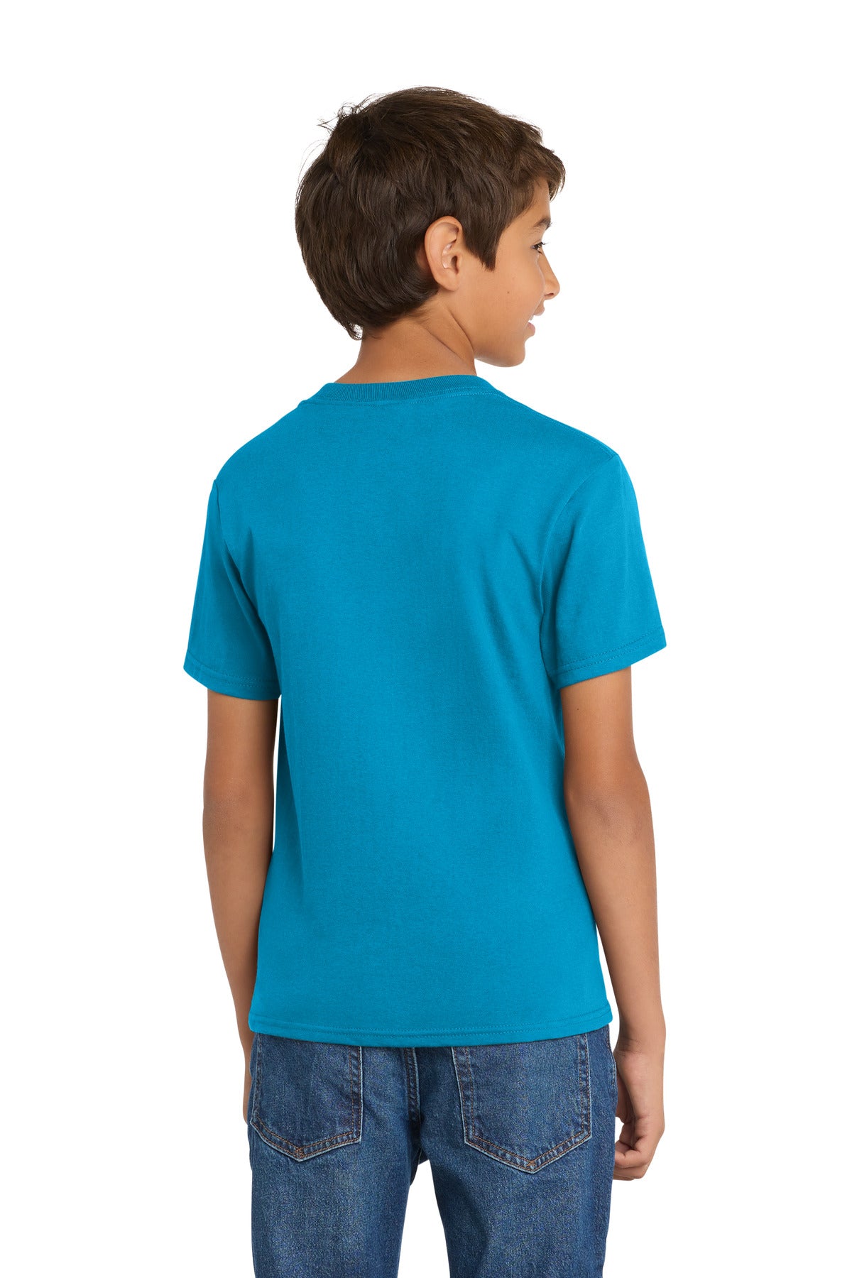 Custom Embroidered Port & Co T-Shirts  in Sapphire
