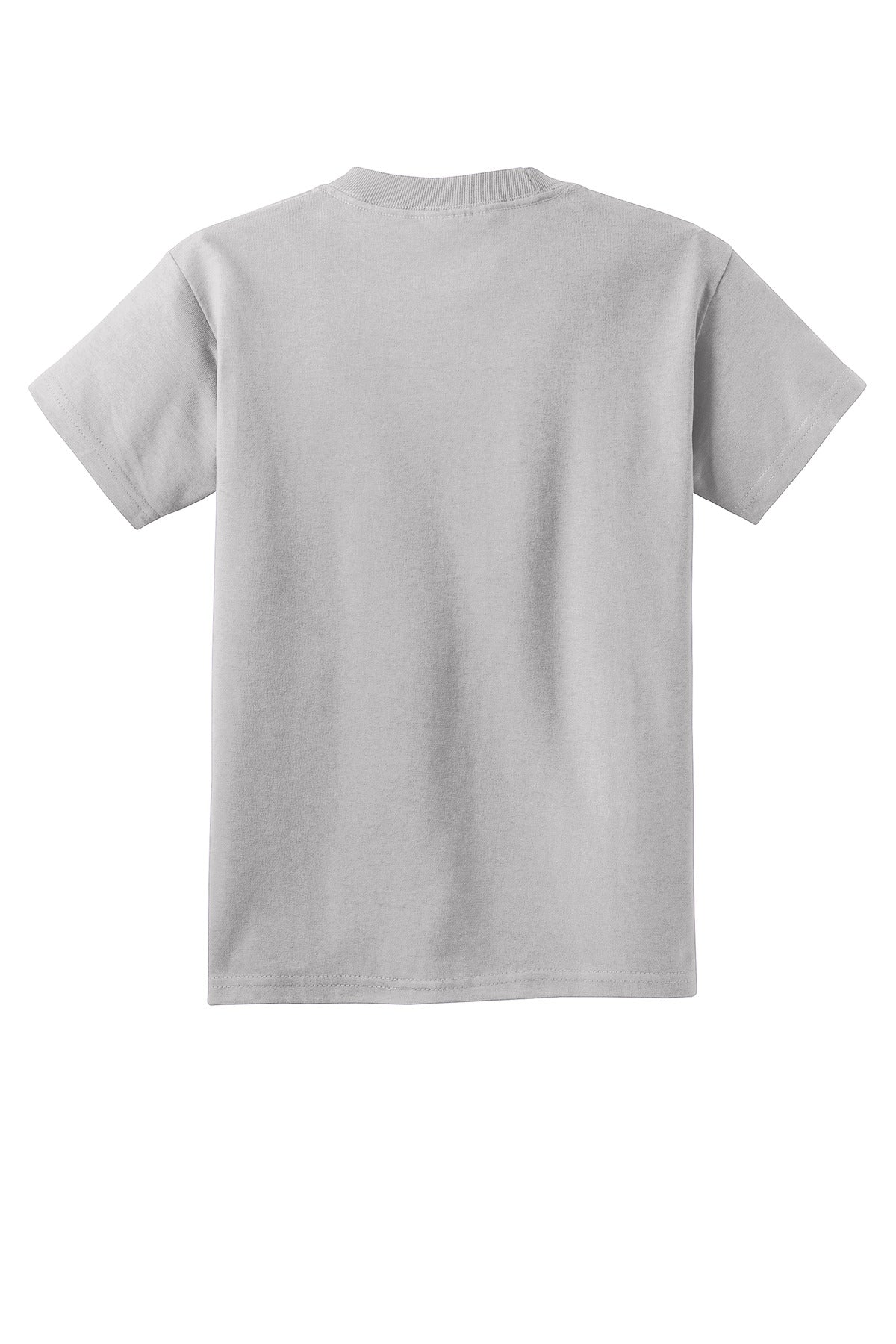 Custom Embroidered Port & Co T-Shirts  in Silver