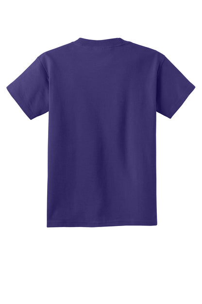 Custom Embroidered Port & Co T-Shirts  in Team Purple