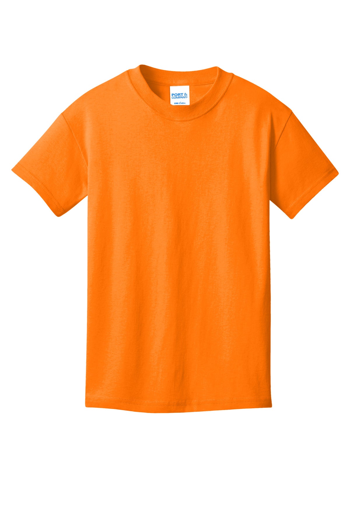 Custom Embroidered Port & Co T-Shirts  in Tennessee Orange