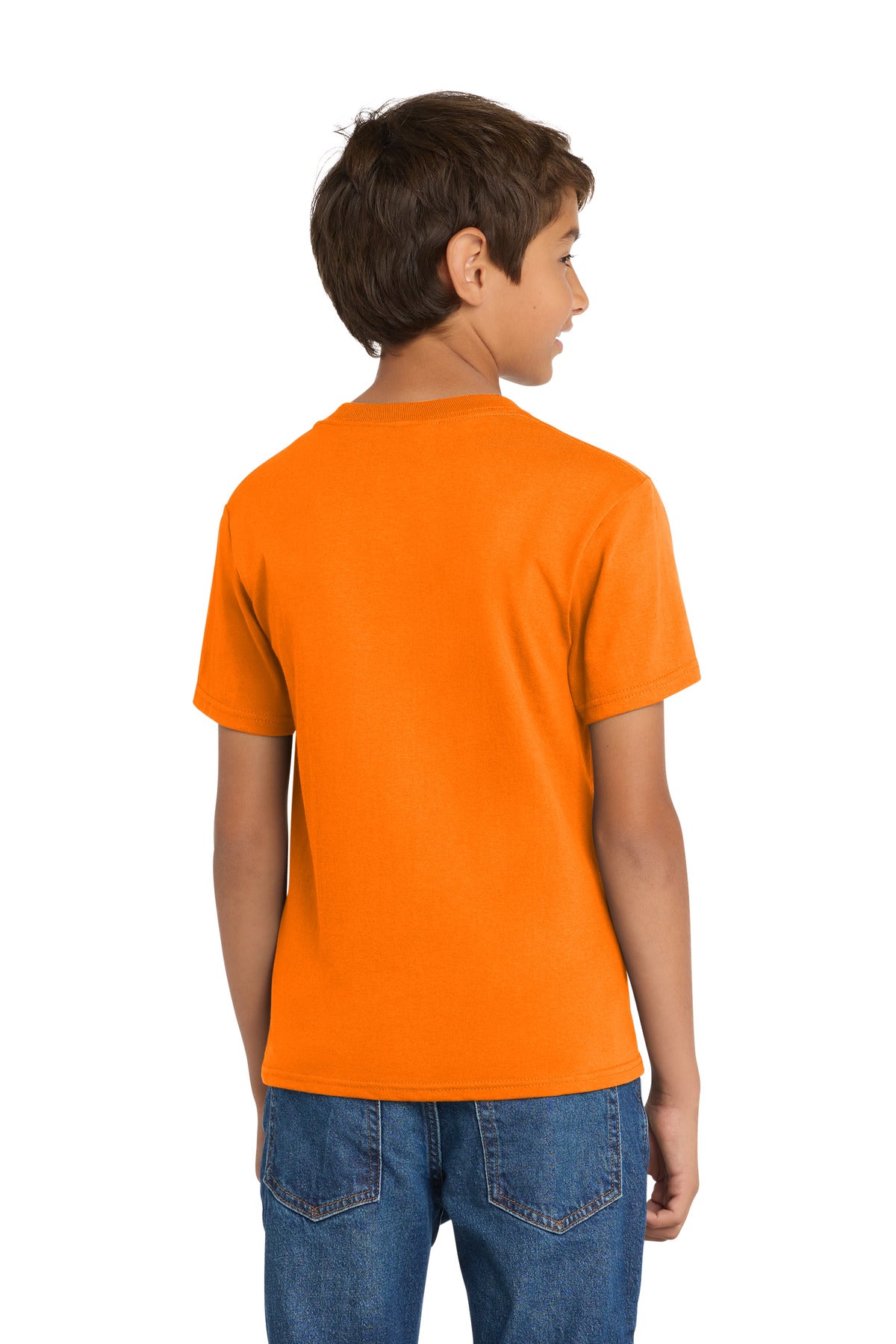 Custom Embroidered Port & Co T-Shirts  in Tennessee Orange
