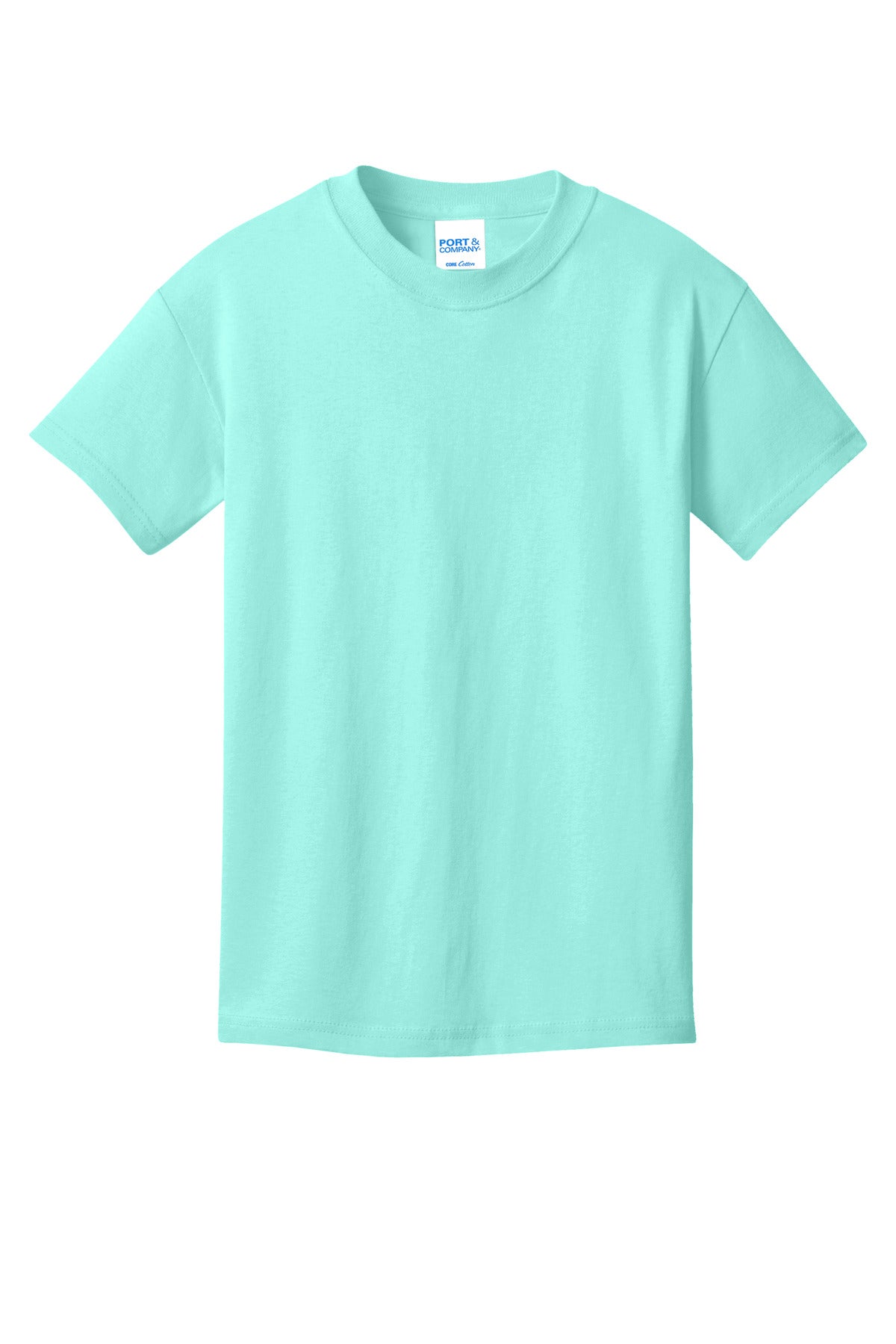 Custom Embroidered Port & Co T-Shirts  in True Celadon