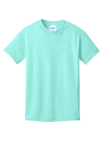 Custom Embroidered Port & Co T-Shirts  in True Celadon