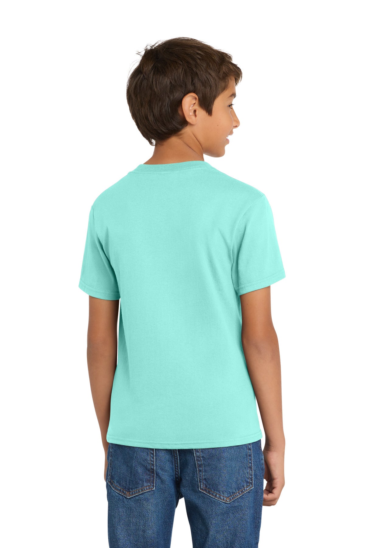 Custom Embroidered Port & Co T-Shirts  in True Celadon