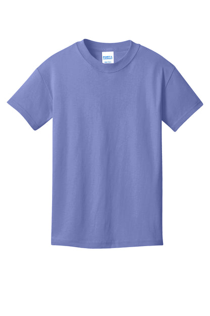 Custom Embroidered Port & Co T-Shirts  in Violet