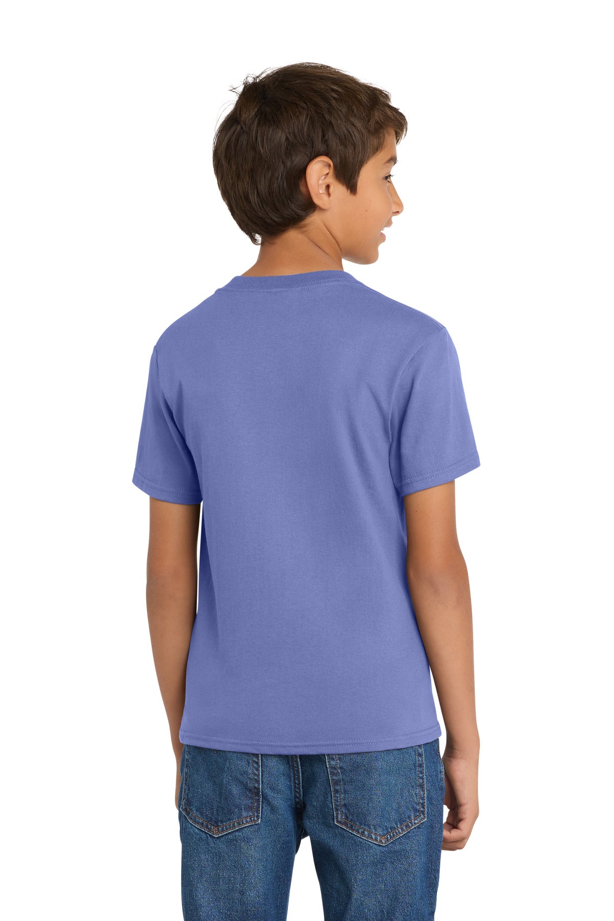 Custom Embroidered Port & Co T-Shirts  in Violet