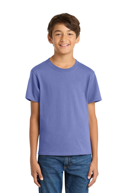 Custom Embroidered Port & Co T-Shirts  in Violet