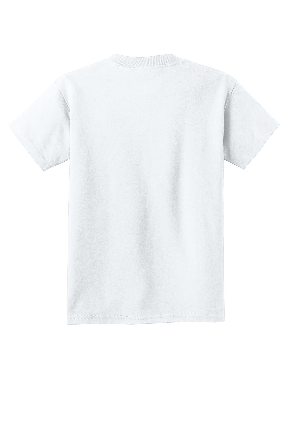 Custom Embroidered Port & Co T-Shirts  in White