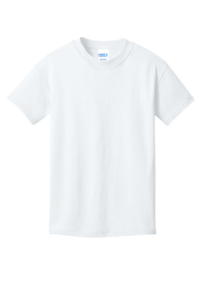 Custom Embroidered Port & Co T-Shirts  in White