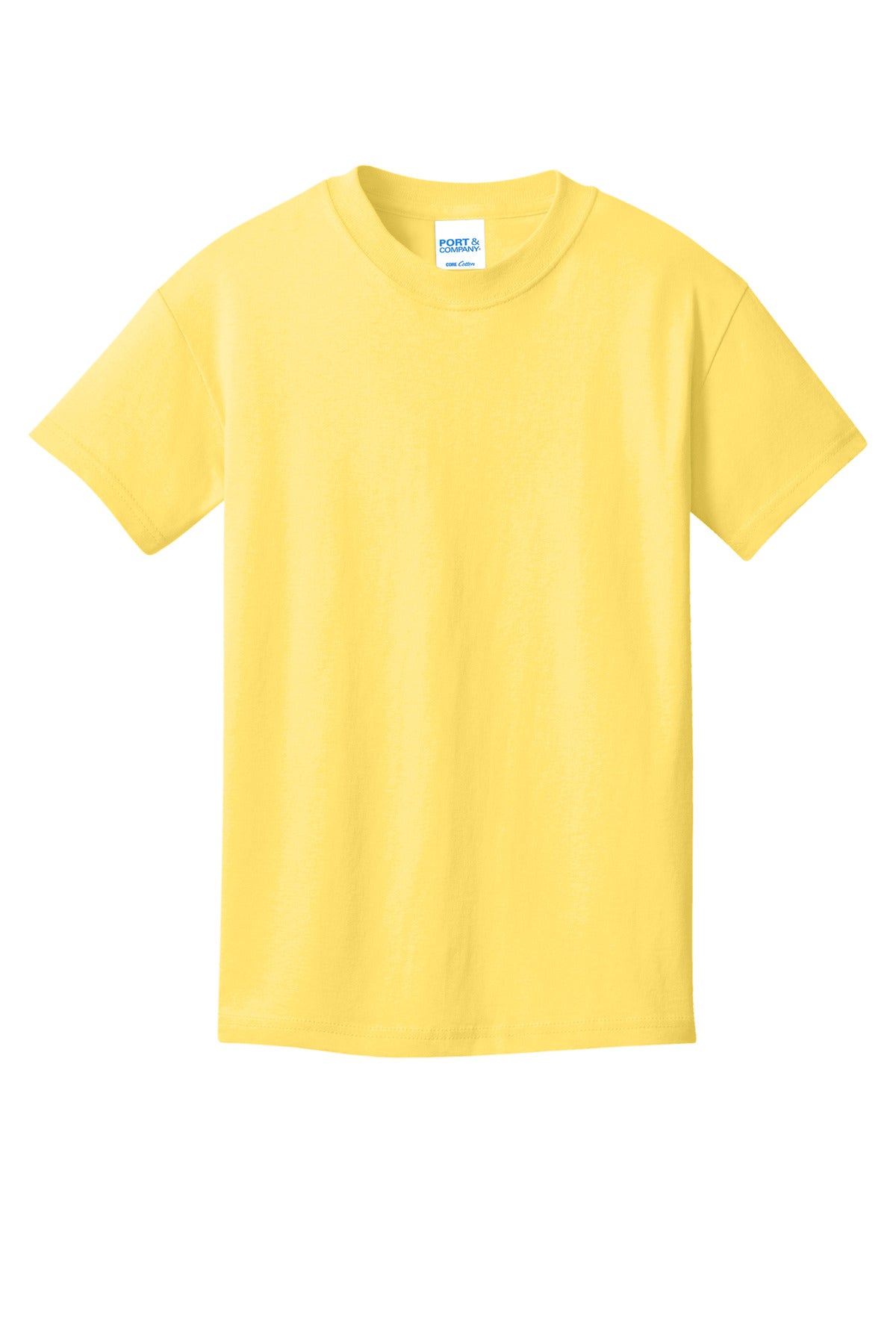 Custom Embroidered Port & Co T-Shirts  in Yellow