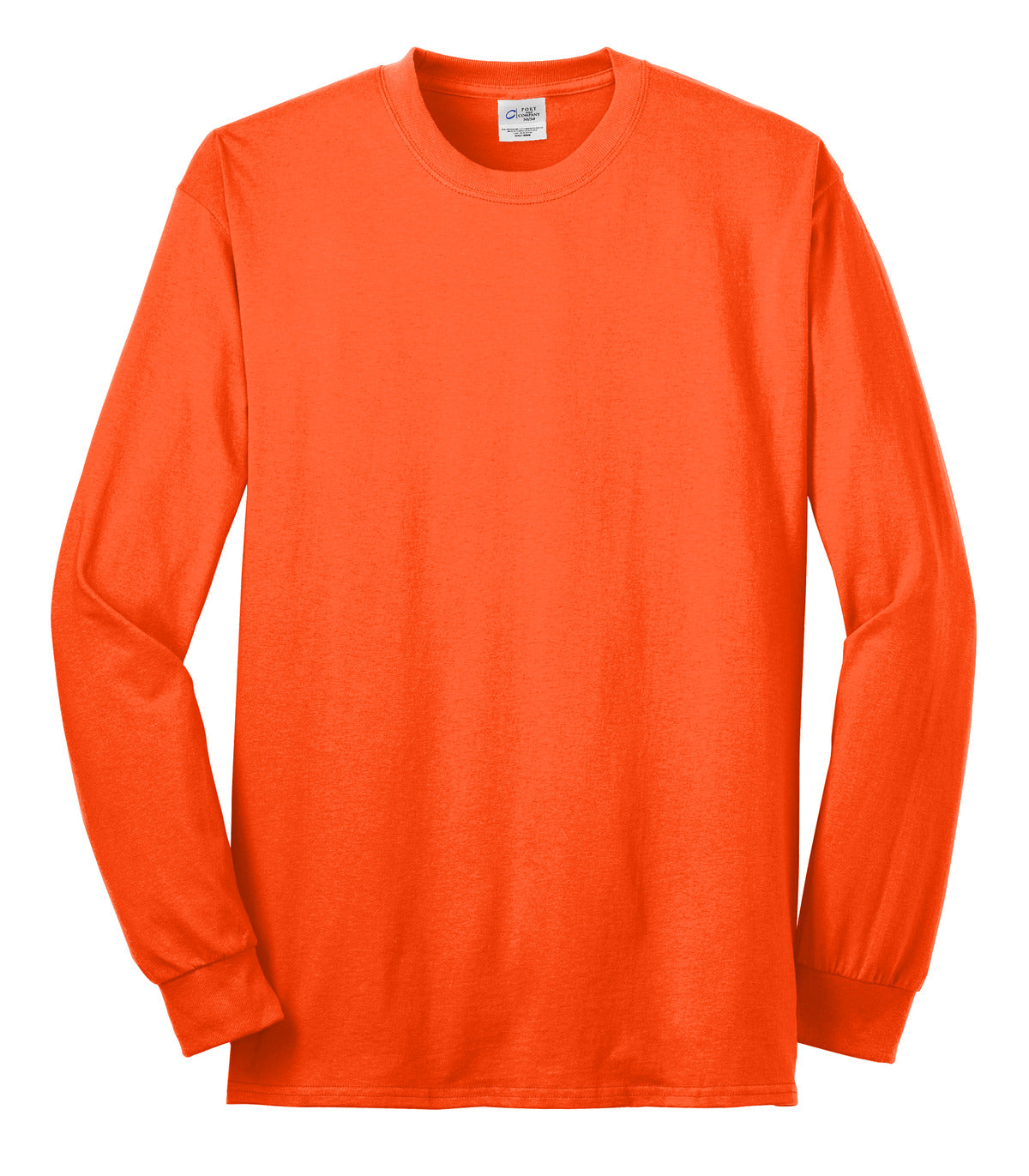 Custom Embroidered Port & Co T-Shirts  in Safety Orange