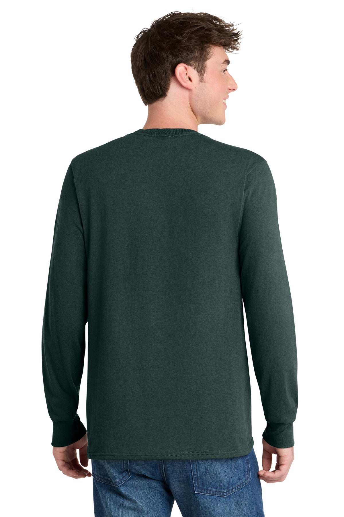 Custom Embroidered Port & Co T-Shirts  in Dark Green