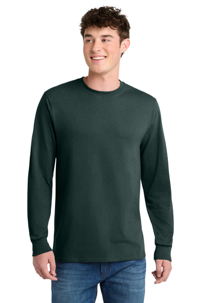 Custom Embroidered Port & Co T-Shirts  in Dark Green