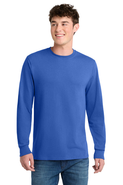 Custom Embroidered Port & Co T-Shirts  in Royal