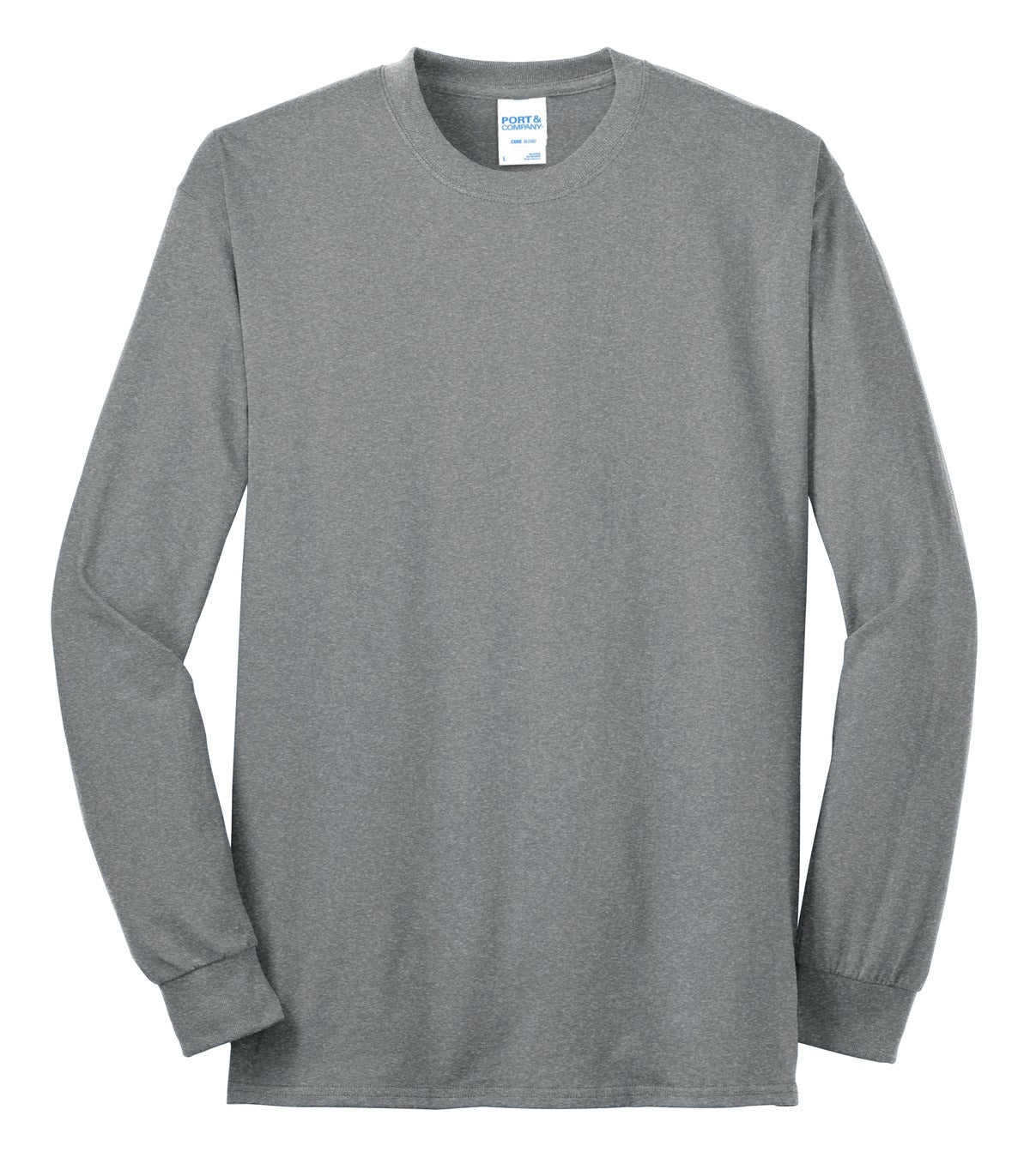 Custom Embroidered Port & Co T-Shirts  in Athletic Heather