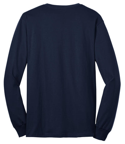 Custom Embroidered Port & Co T-Shirts  in Navy