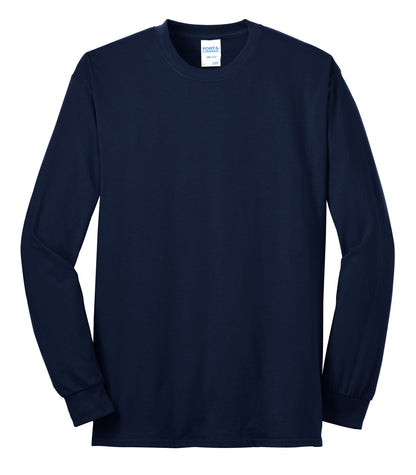 Custom Embroidered Port & Co T-Shirts  in Navy