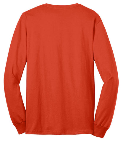 Custom Embroidered Port & Co T-Shirts  in Orange