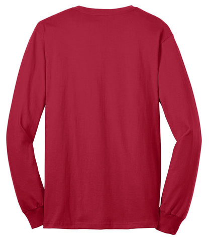 Custom Embroidered Port & Co T-Shirts  in Red