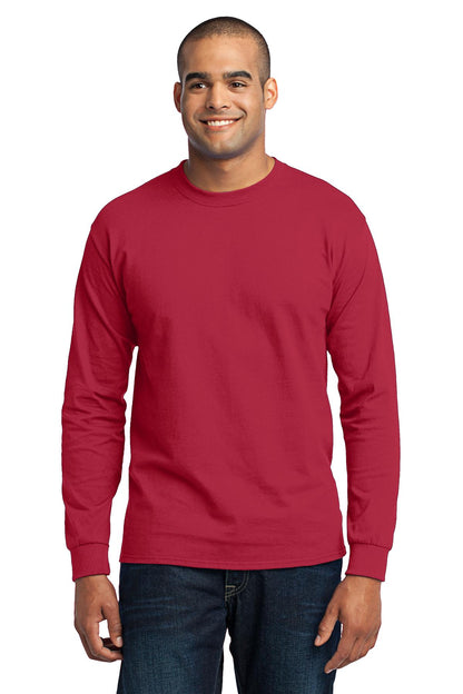 Port & Company Tall Long Sleeve Core Blend Tee. PC55LST
