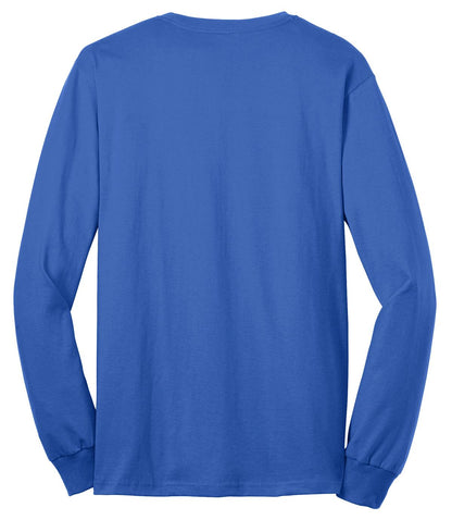 Custom Embroidered Port & Co T-Shirts  in Royal