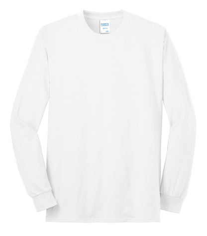 Custom Embroidered Port & Co T-Shirts  in White