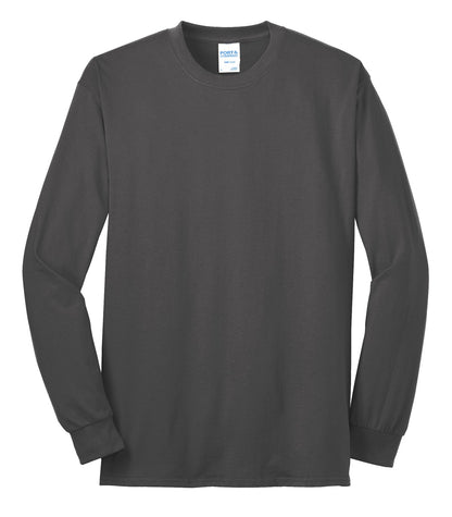 Port & Company - Long Sleeve Core Blend Tee. PC55LS Charcoal