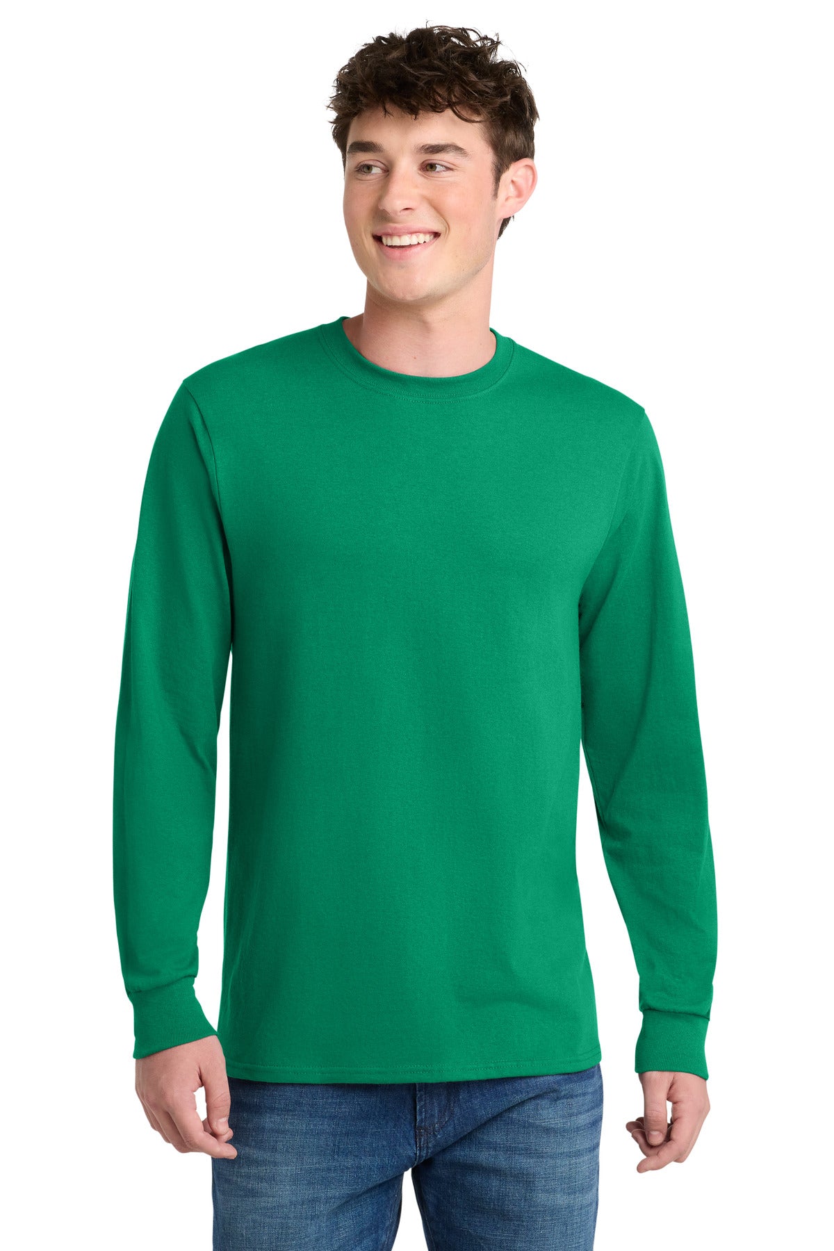 Custom Embroidered Port & Co T-Shirts  in Kelly