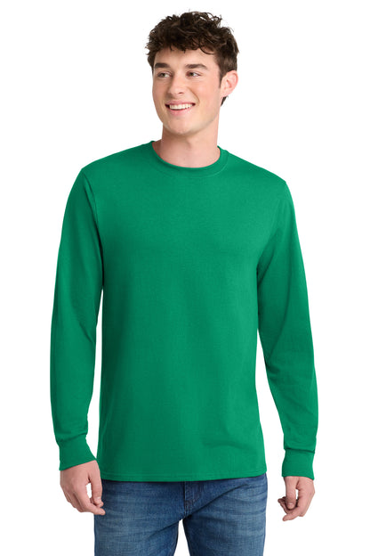 Custom Embroidered Port & Co T-Shirts  in Kelly
