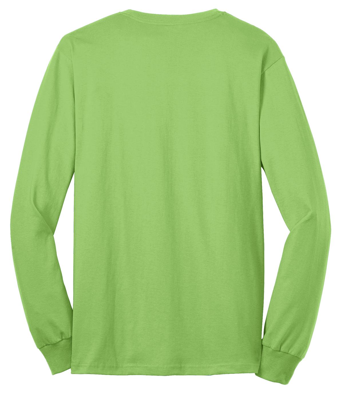 Custom Embroidered Port & Co T-Shirts  in Lime
