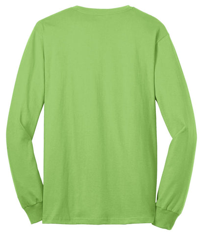 Custom Embroidered Port & Co T-Shirts  in Lime