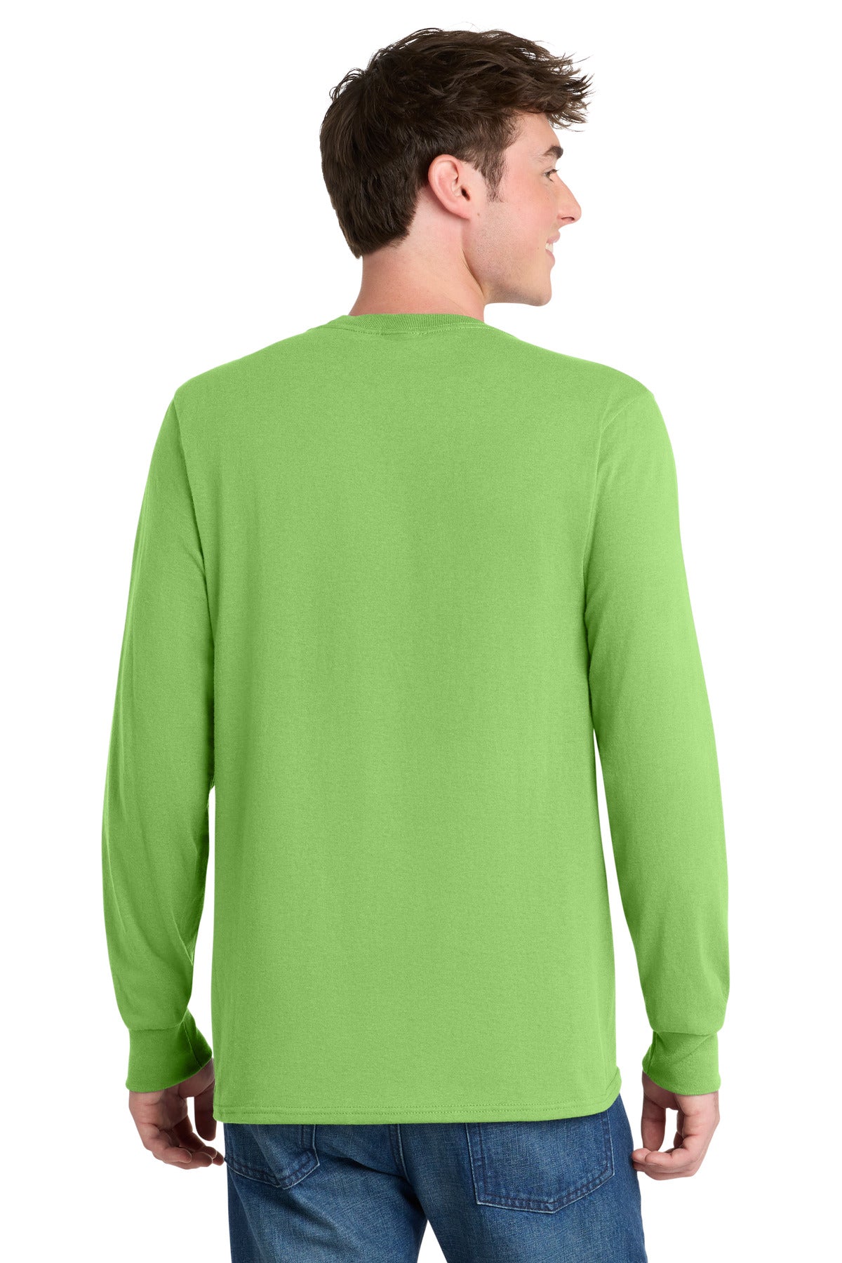 Custom Embroidered Port & Co T-Shirts  in Lime
