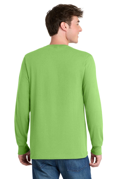 Custom Embroidered Port & Co T-Shirts  in Lime