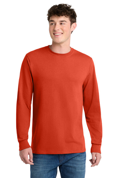 Custom Embroidered Port & Co T-Shirts  in Orange