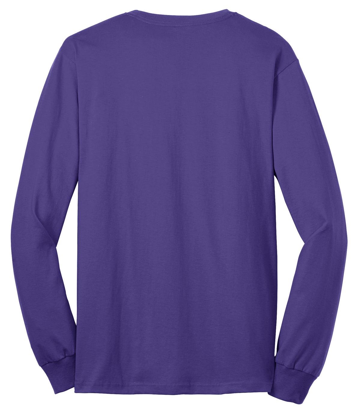 Custom Embroidered Port & Co T-Shirts  in Purple