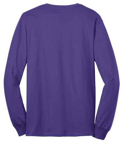 Custom Embroidered Port & Co T-Shirts  in Purple