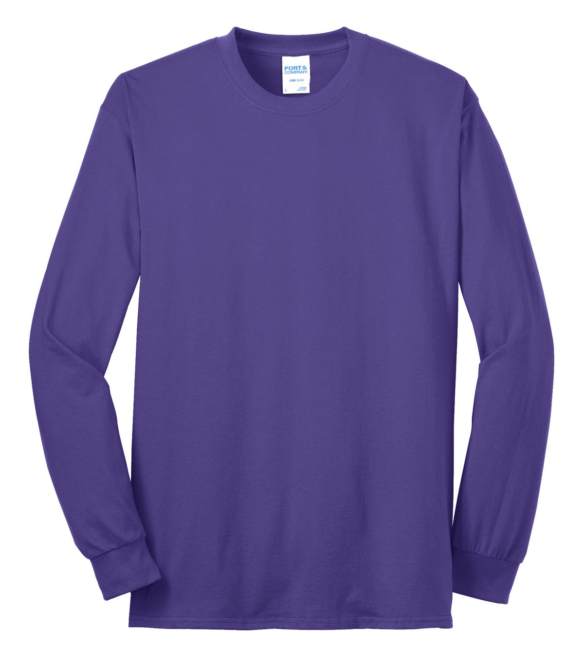 Custom Embroidered Port & Co T-Shirts  in Purple