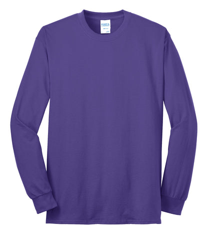 Custom Embroidered Port & Co T-Shirts  in Purple