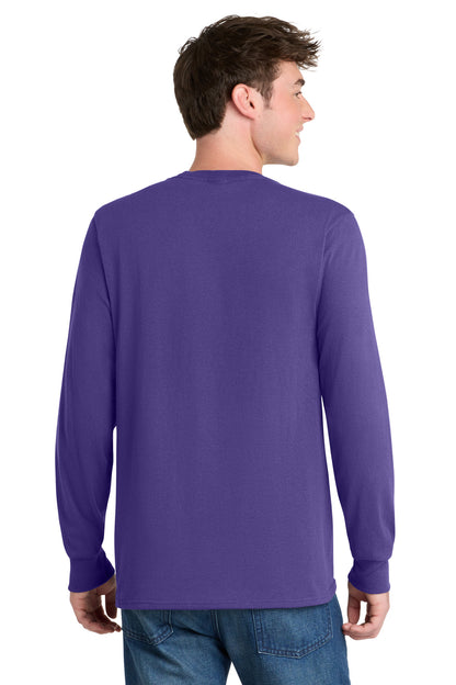 Custom Embroidered Port & Co T-Shirts  in Purple