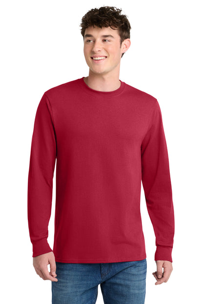 Custom Embroidered Port & Co T-Shirts  in Red