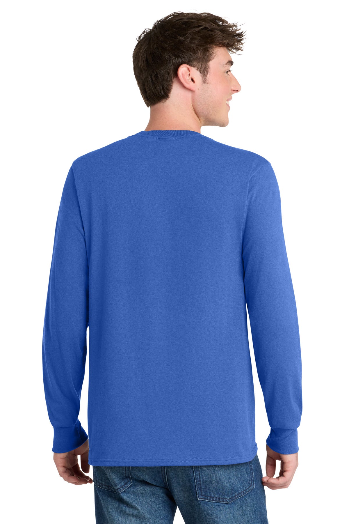 Custom Embroidered Port & Co T-Shirts  in Royal