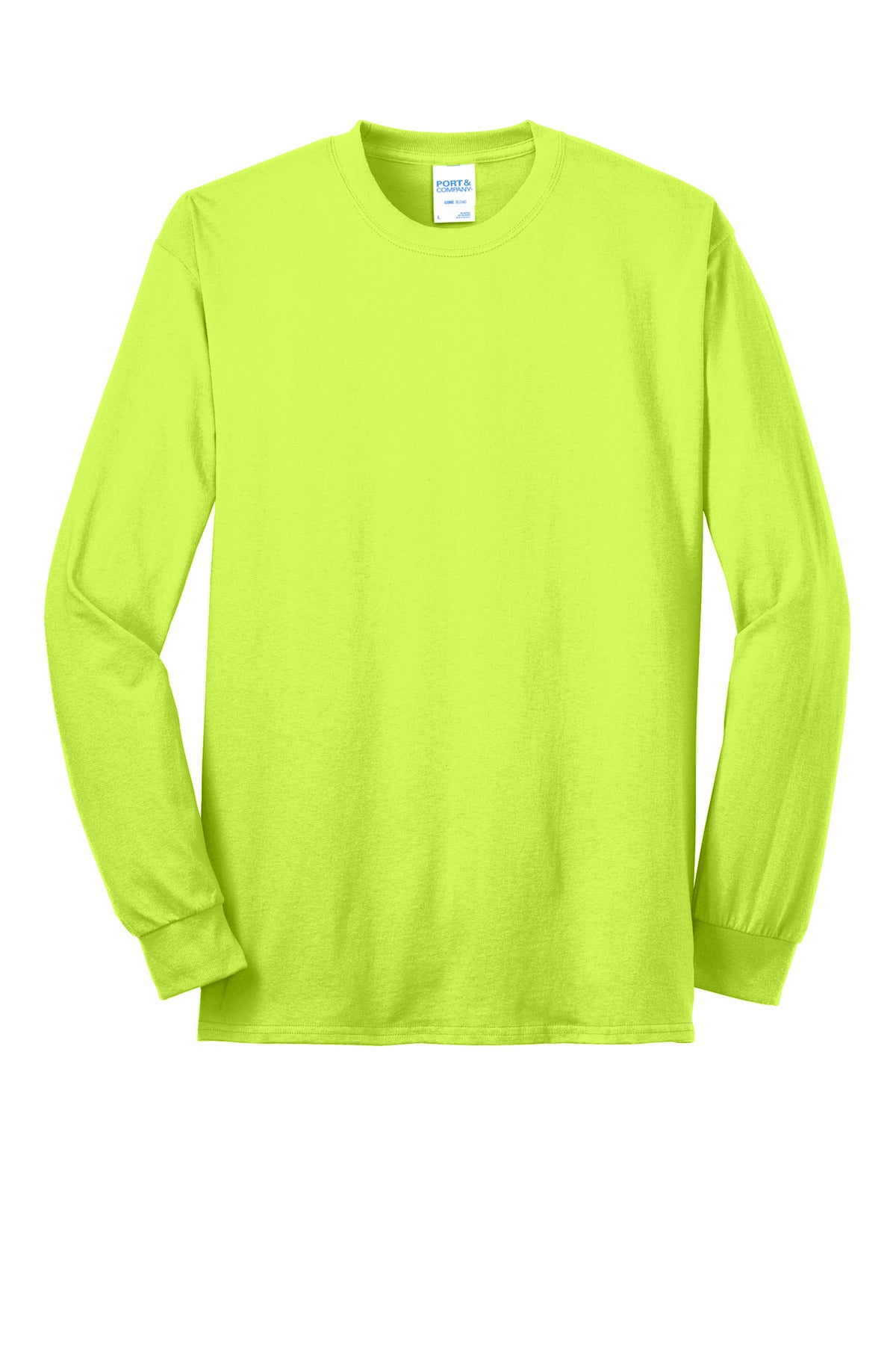 Custom Embroidered Port & Co T-Shirts  in Safety Green