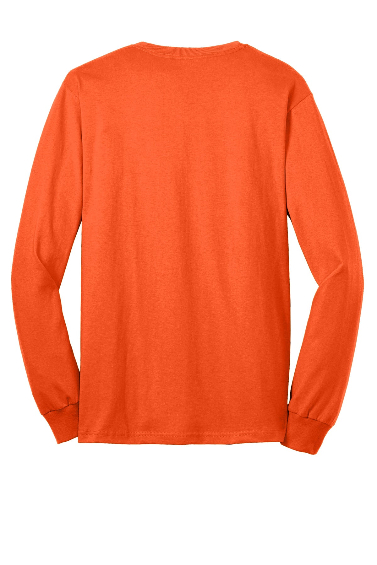 Custom Embroidered Port & Co T-Shirts  in Safety Orange
